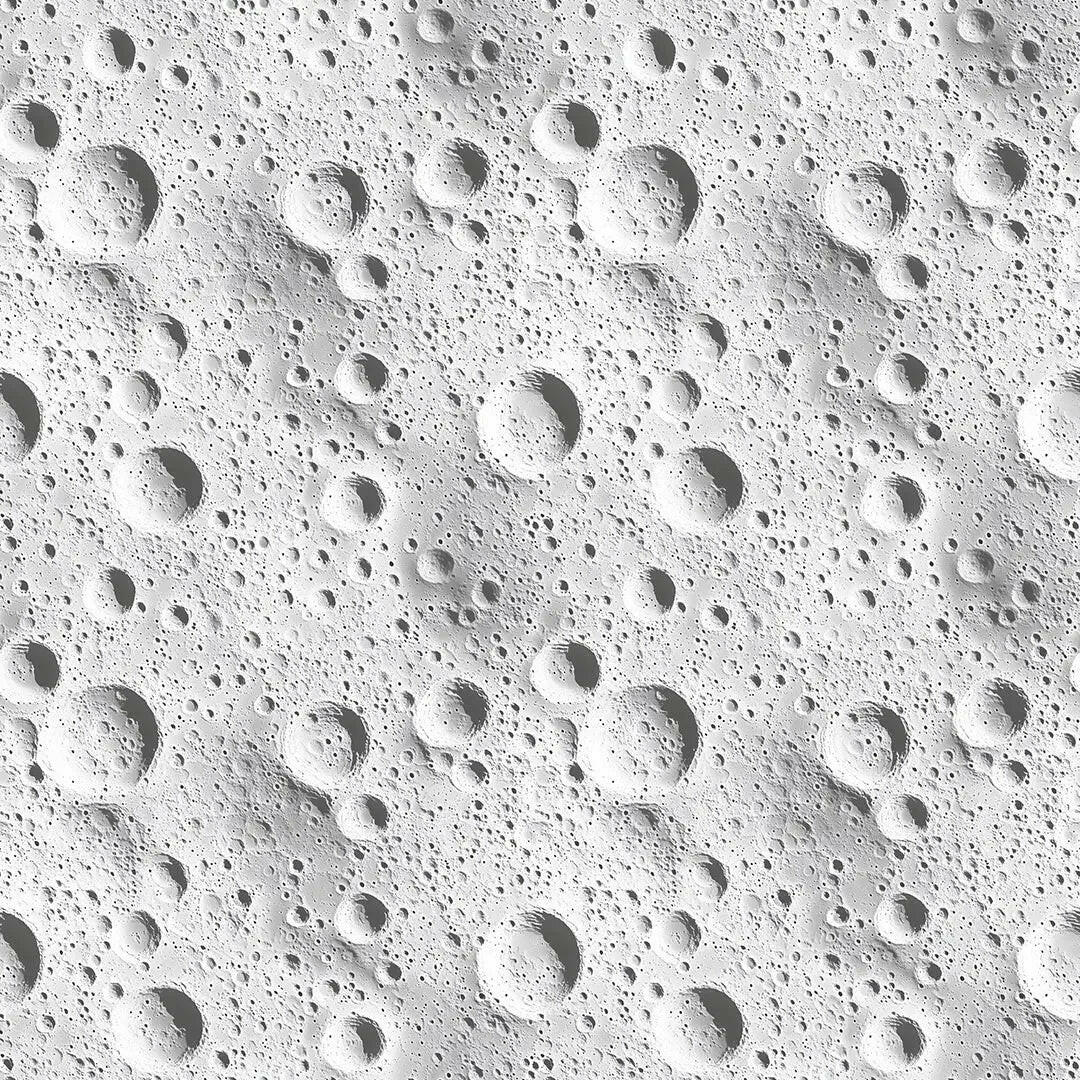 celestial cratered moonscape - wallcreatives