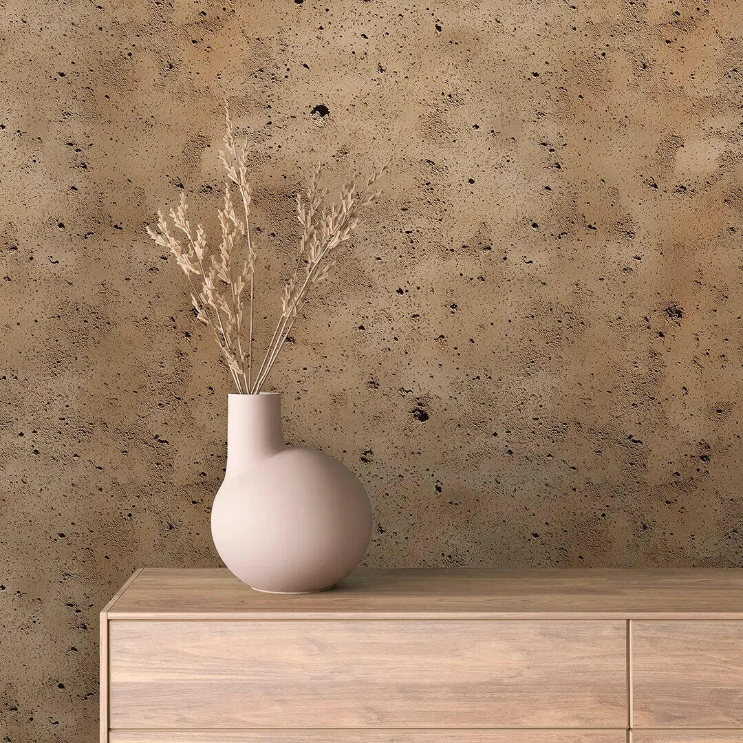 Sienna Earth Plaster Wallcovering - WallCreatives
