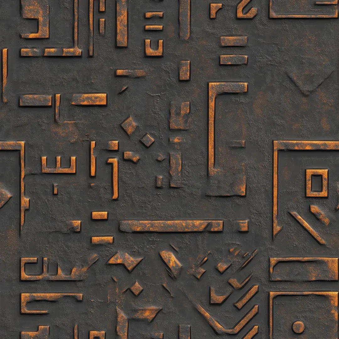 forged relic tectonic wall - wallcreatives