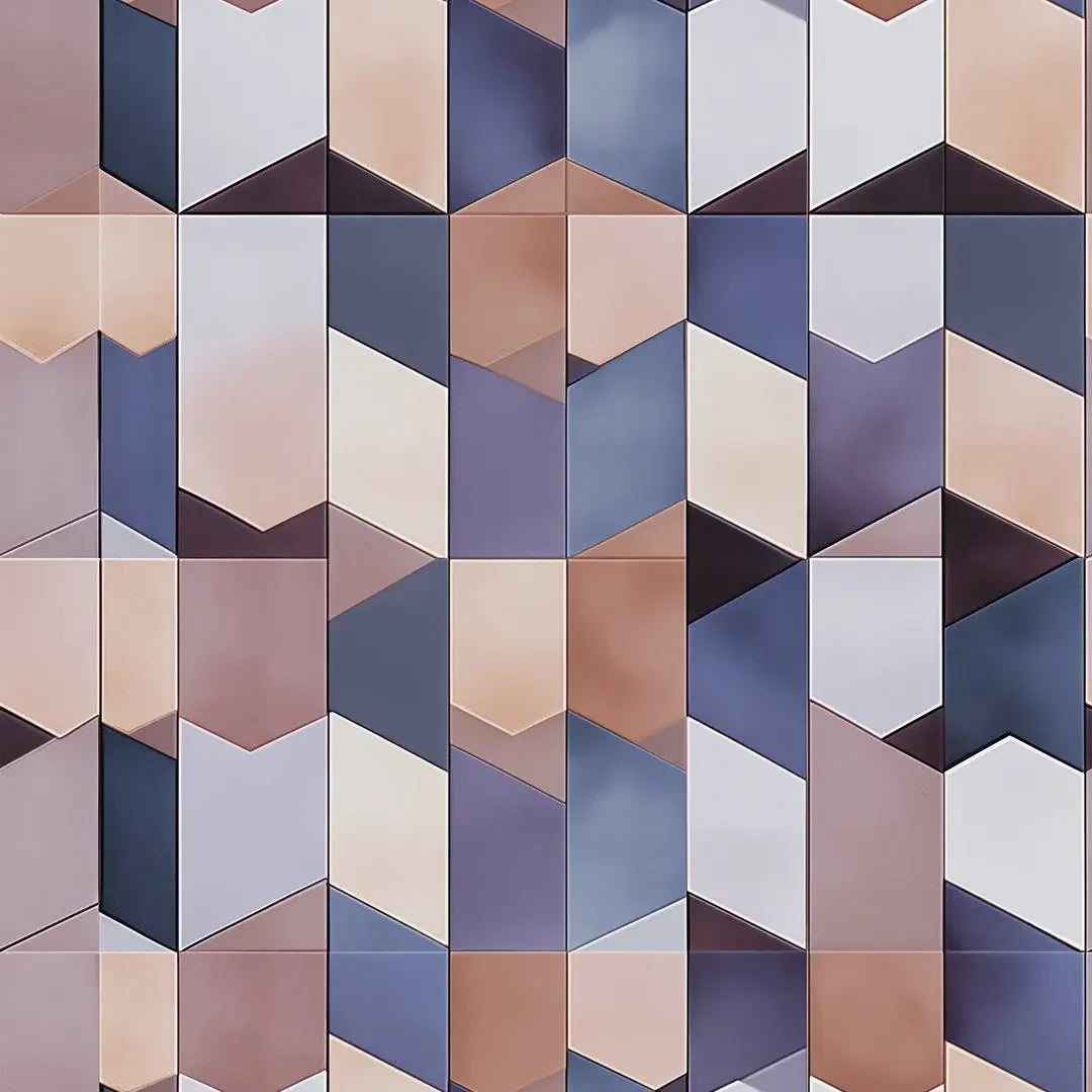 Dusk Fold Geometric - WallCreatives