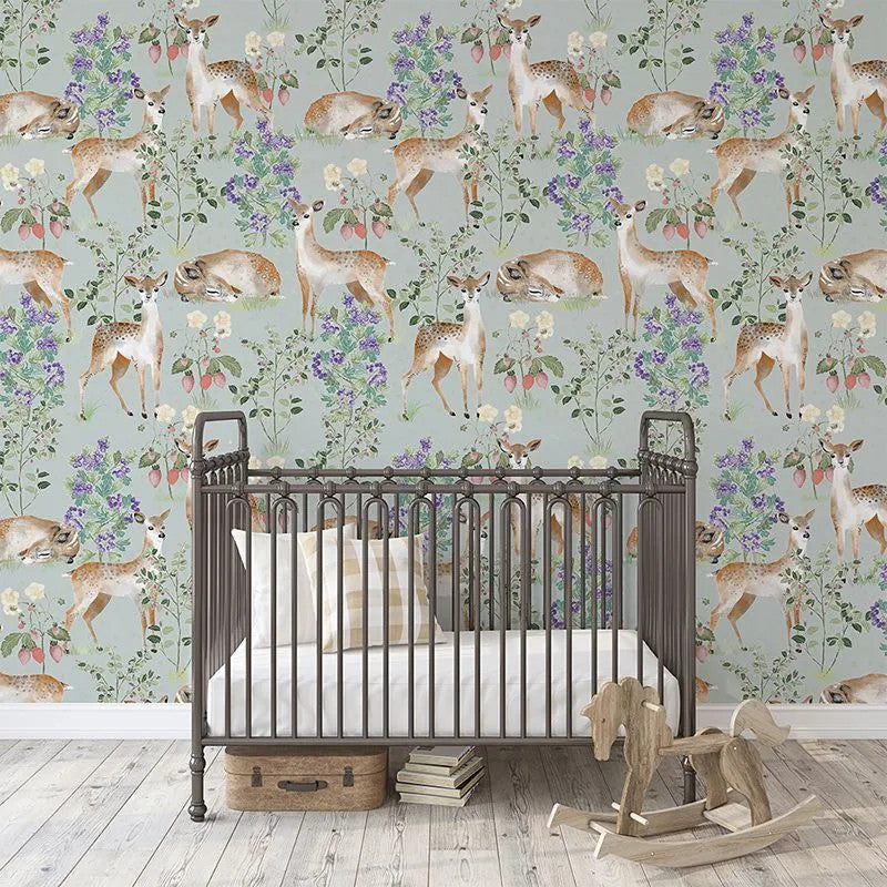 Anca's Fawn In Green Wallpaper Vladila