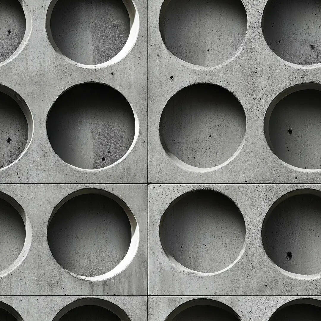 Echoes in Concrete Grid - WallCreatives