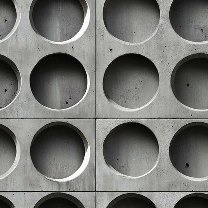 Echoes in Concrete Grid - WallCreatives