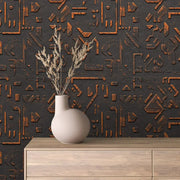 Forged Copper Circuitry Panel - WallCreatives
