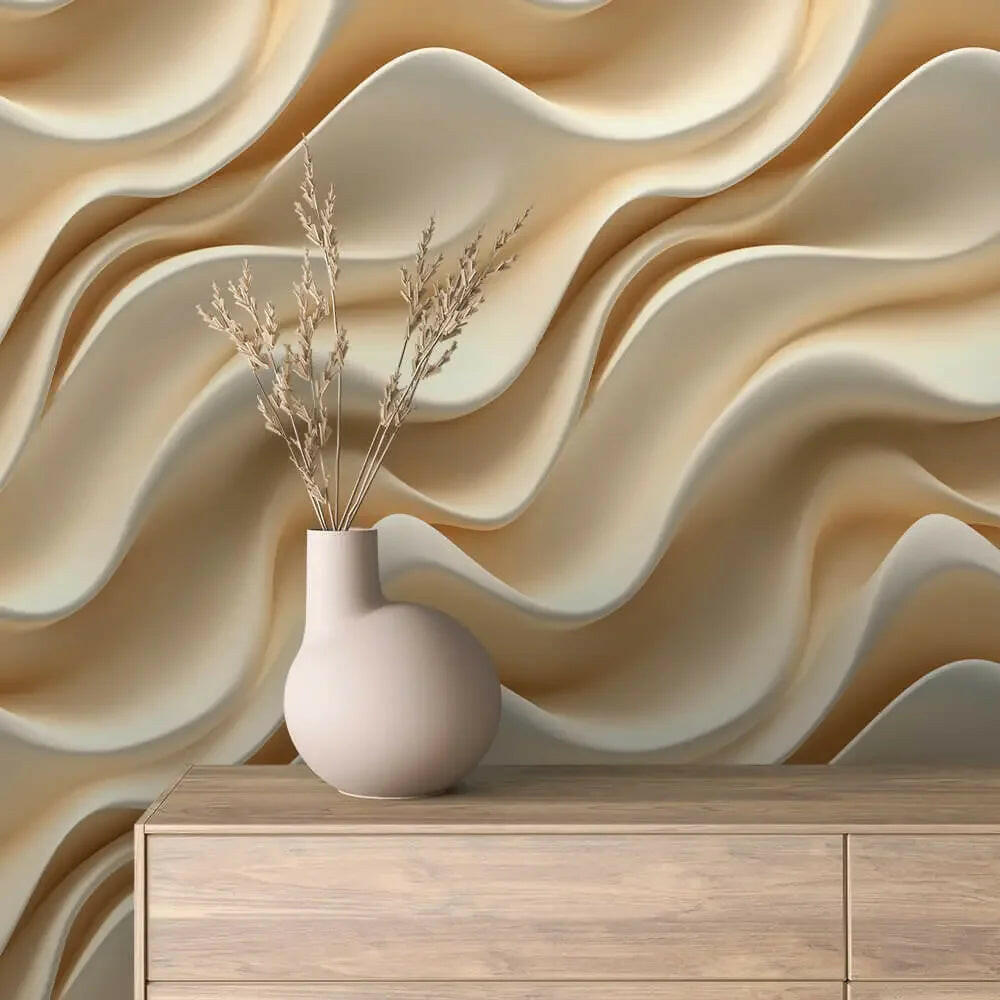 Liquid Silk Embrace Wallpaper - WallCreatives
