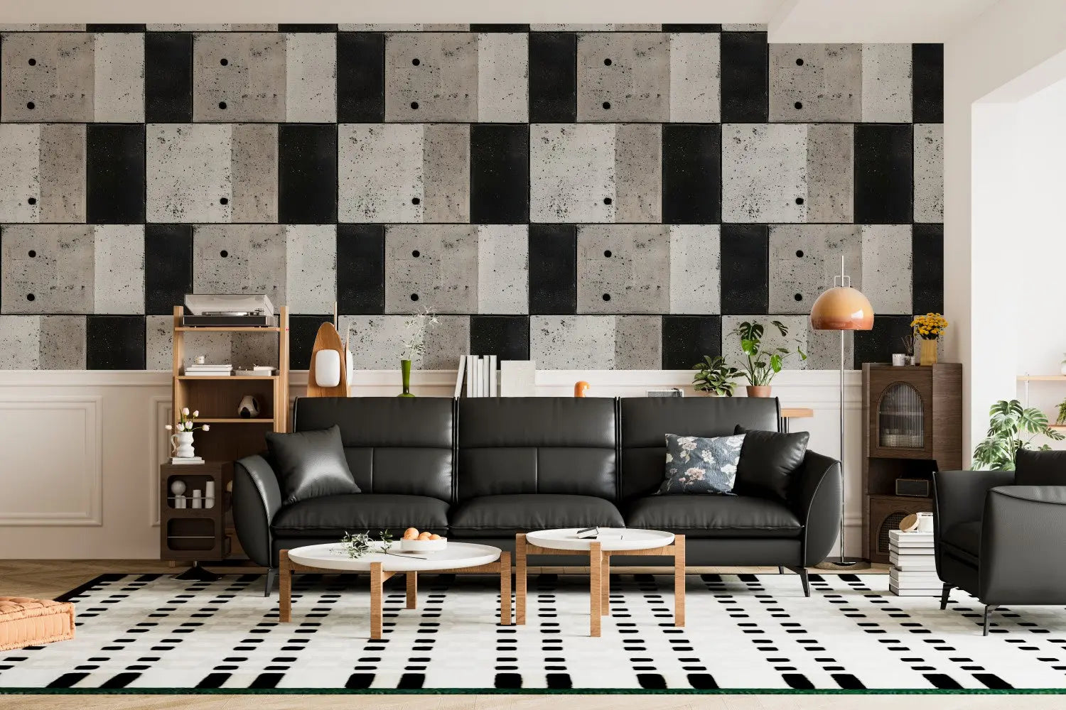 Industrial Concrete Blockwork WallCreatives