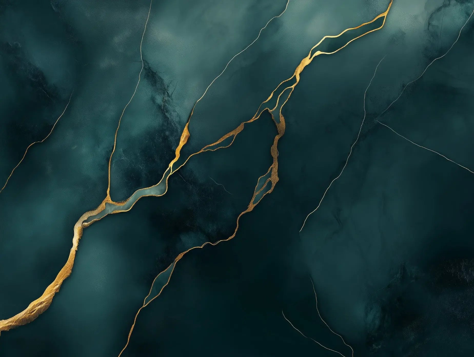 Veridian Goldstream Luxury Mural - WallCreatives