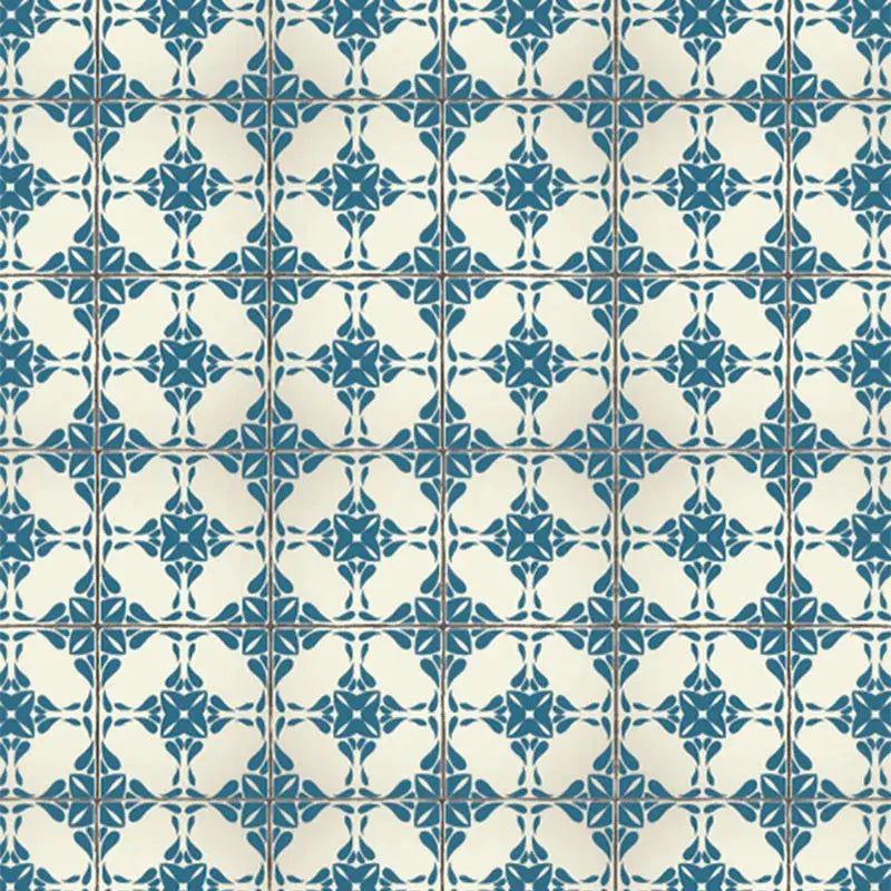 Vintage Blue Tiles Wallpaper Vladila