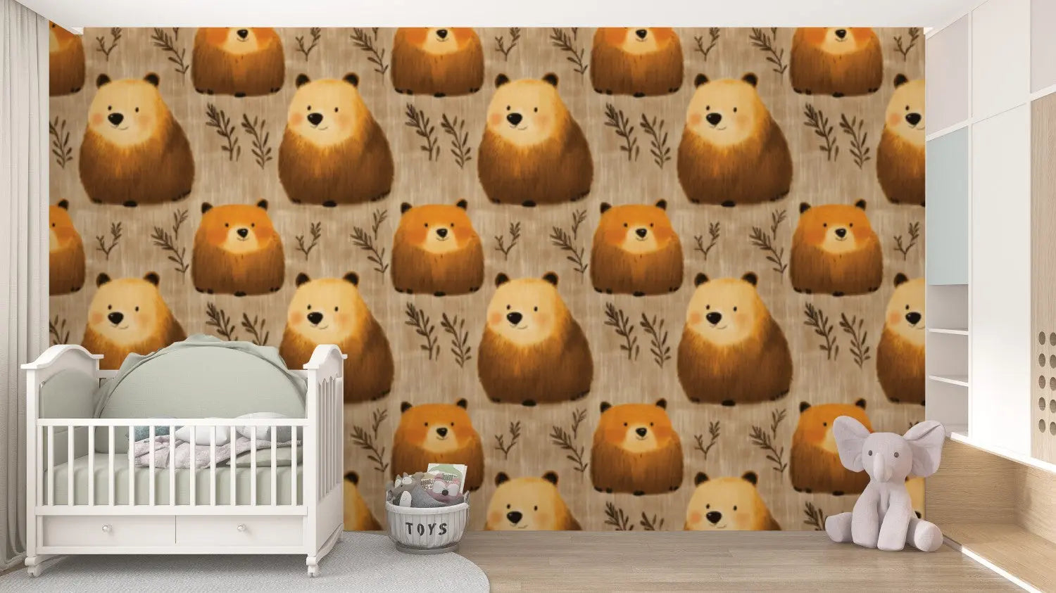 Friendly Forest Bear Hugs WallCreatives