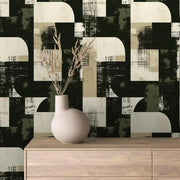 Urban Relic Geometric Wallpaper - WallCreatives