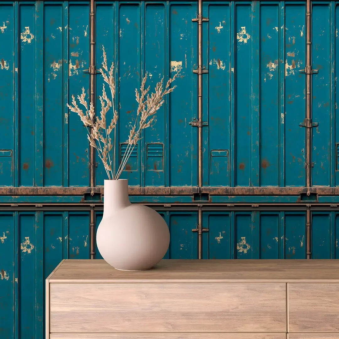 Weathered Portside Cargo Stack - WallCreatives