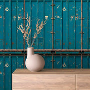 Weathered Portside Cargo Stack - WallCreatives