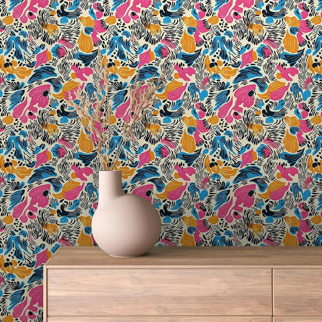 Carnival of Abstract Blooms - WallCreatives