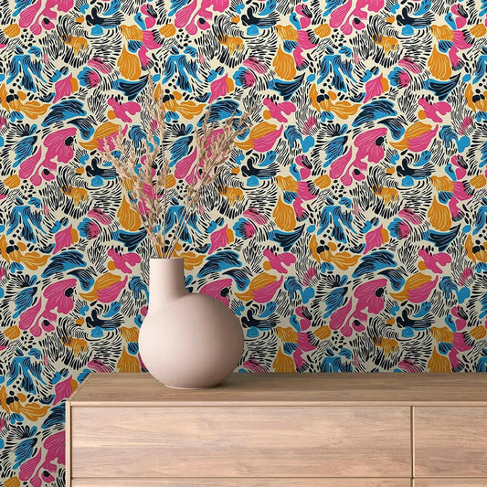 Carnival of Abstract Blooms - WallCreatives