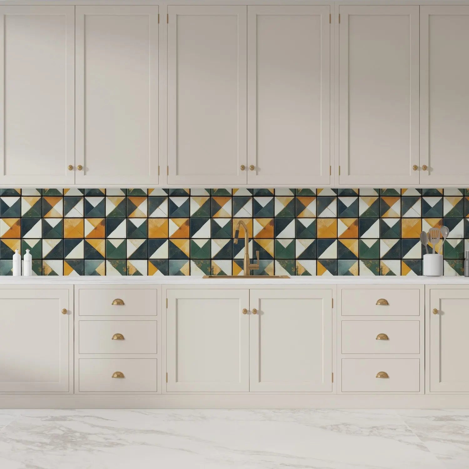 Artisan Prism Geometric Tile WallCreatives