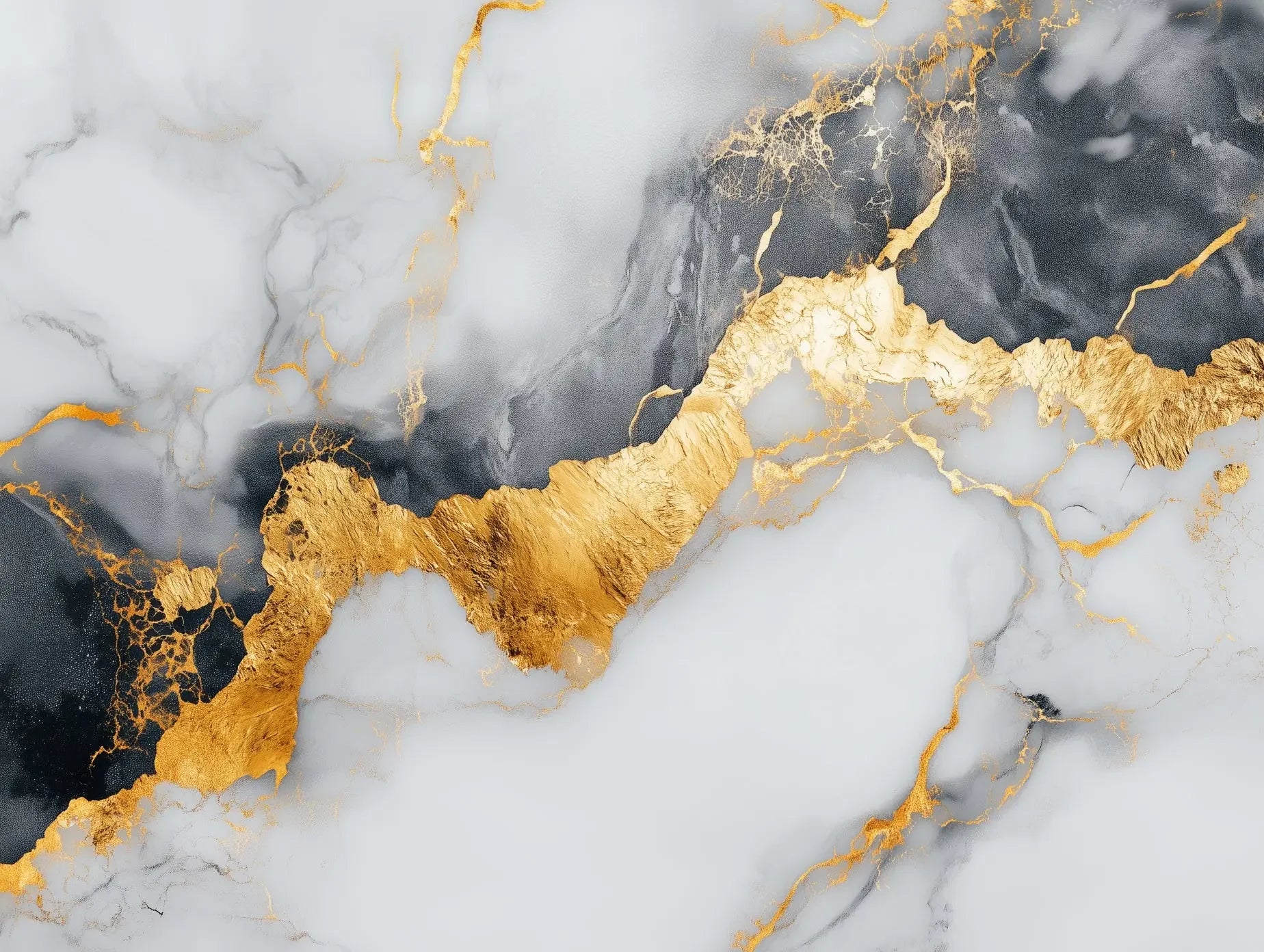 Celestial Gold Fracture - WallCreatives
