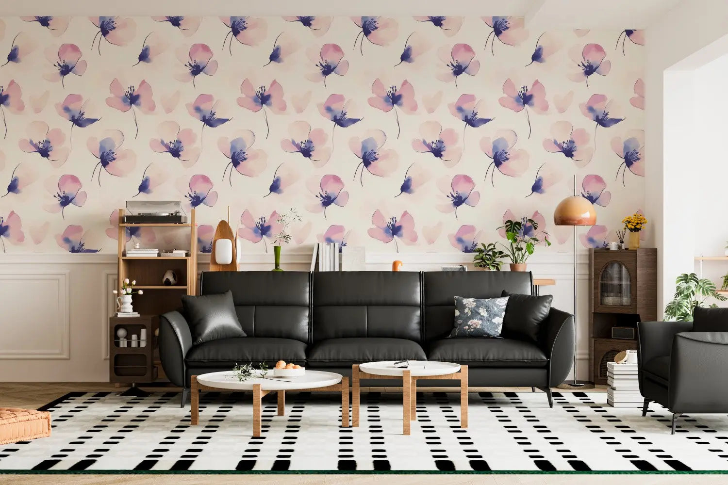 Pastel Ink Bloom Wallpaper WallCreatives