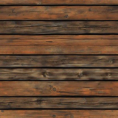 Warm Log Cabin Timber Wall - WallCreatives