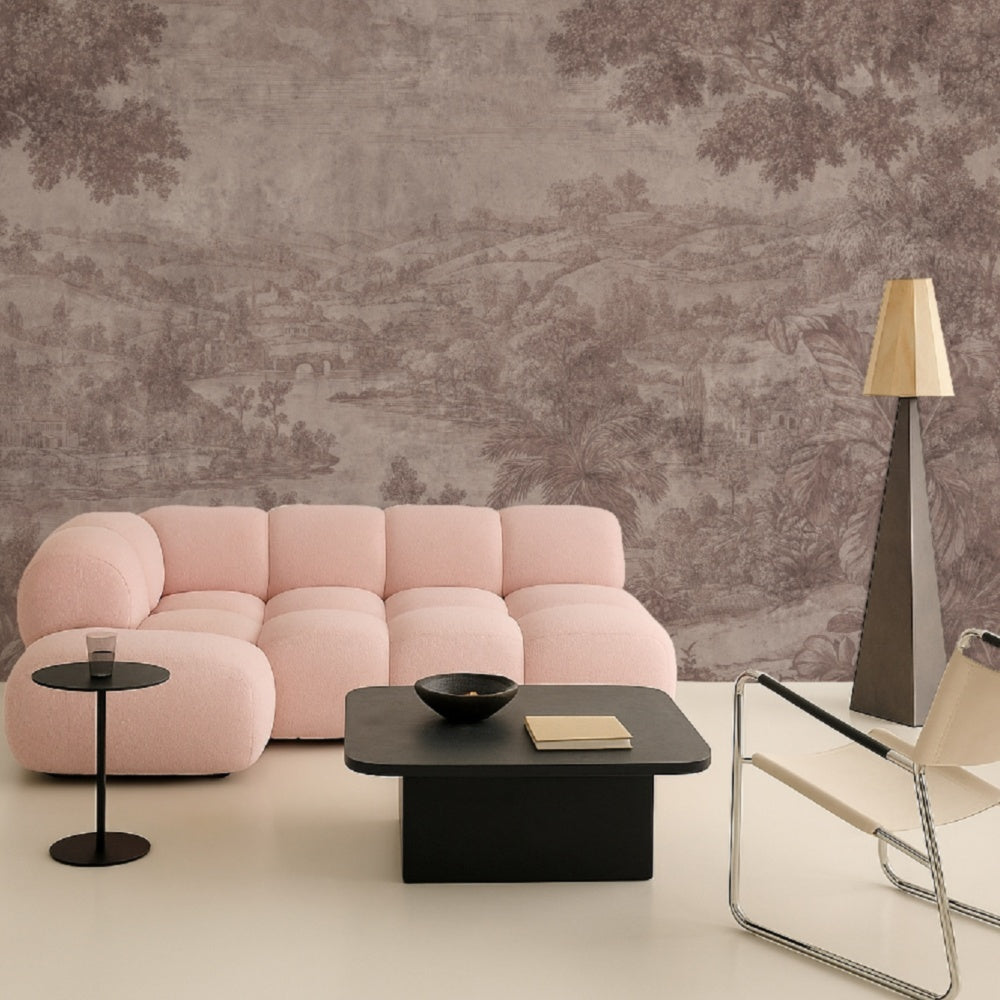 Tapet Emerald Citadel rose WallCreatives