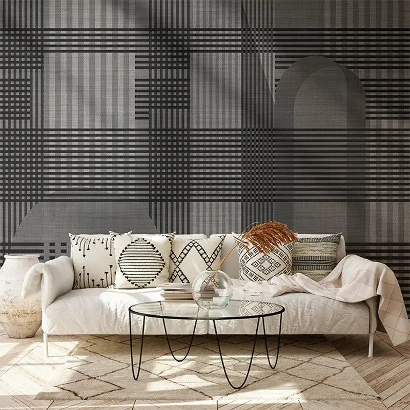 Taffy Grey Tartan Wallpaper Vladila