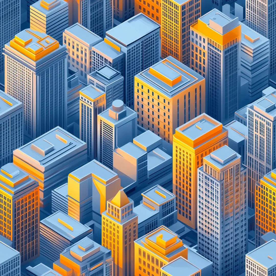 Golden Hour Metropolis - WallCreatives