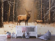 Majestic Stag in Winter Light - WallCreatives