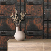 Oxidized Starship Hull Mural - WallCreatives