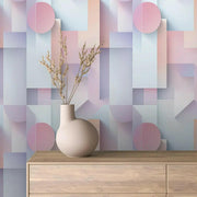 Dreamscape Dimensions Pastel Mural - WallCreatives