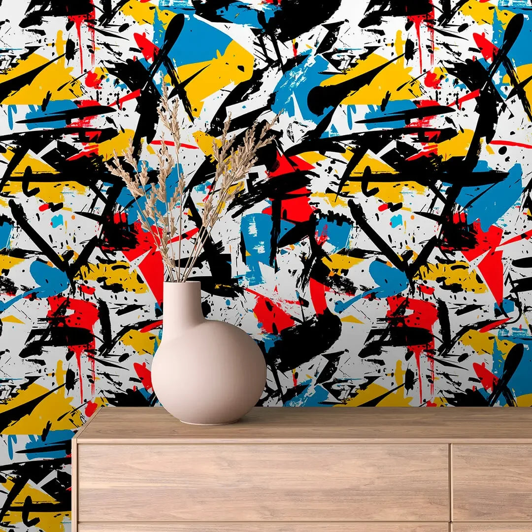 Urban Expressionist Splash Wallpaper - WallCreatives
