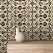 Ochre Bloom Heritage Tile - WallCreatives