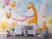 The Giraffe's Joyful Sky Parade - WallCreatives