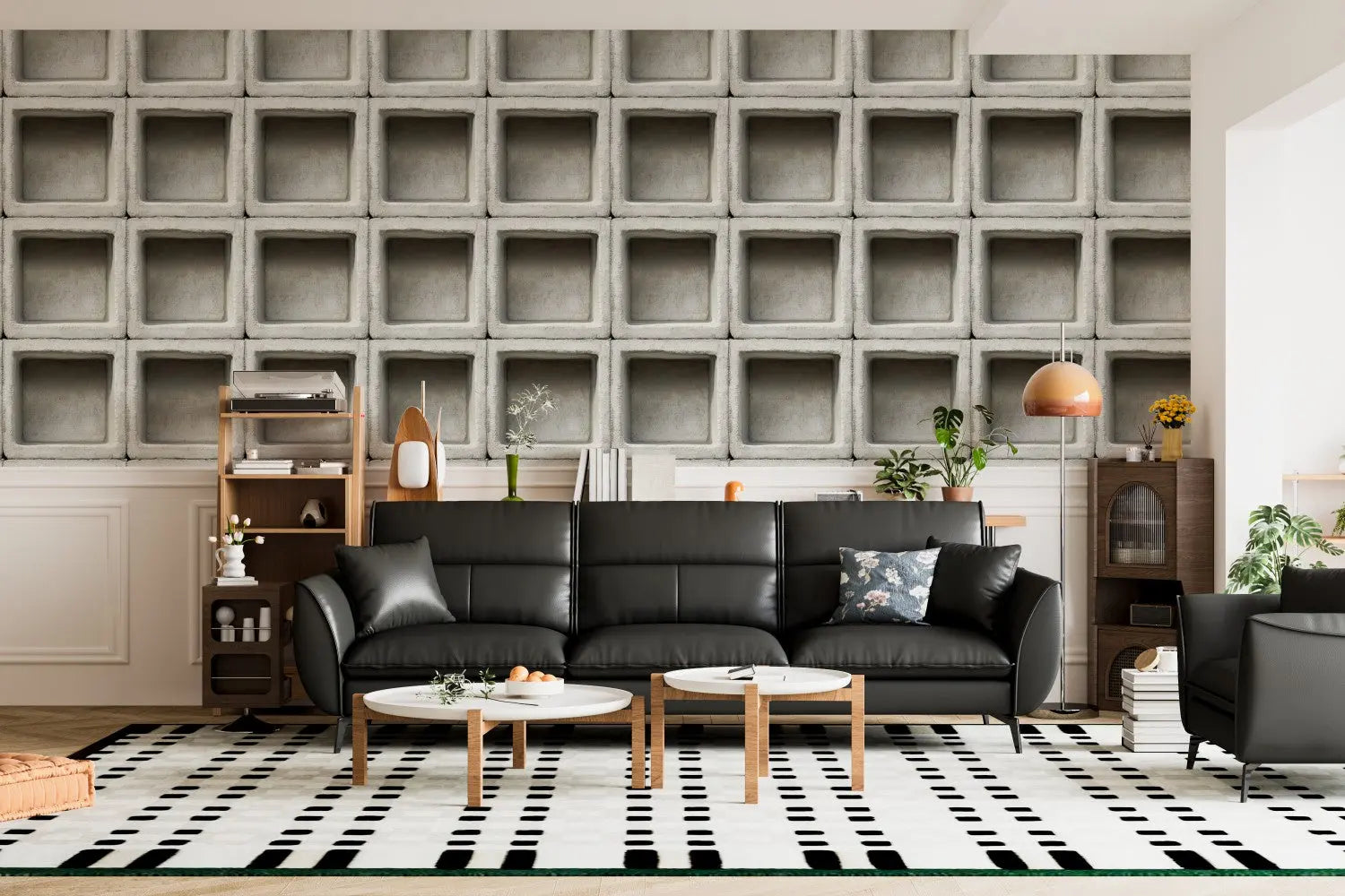 Architectural Concrete Block Grid WallCreatives