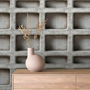 Monolithic Concrete Grid Wall - WallCreatives