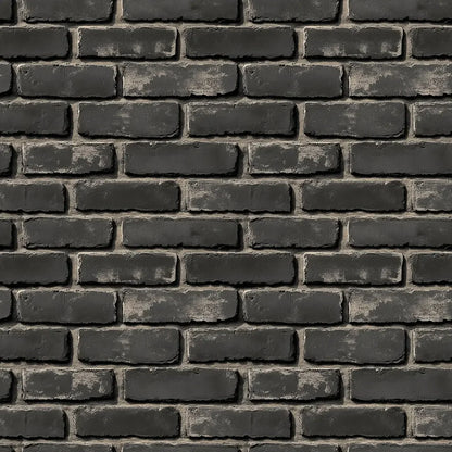 Soho Charcoal Brick Wall - WallCreatives