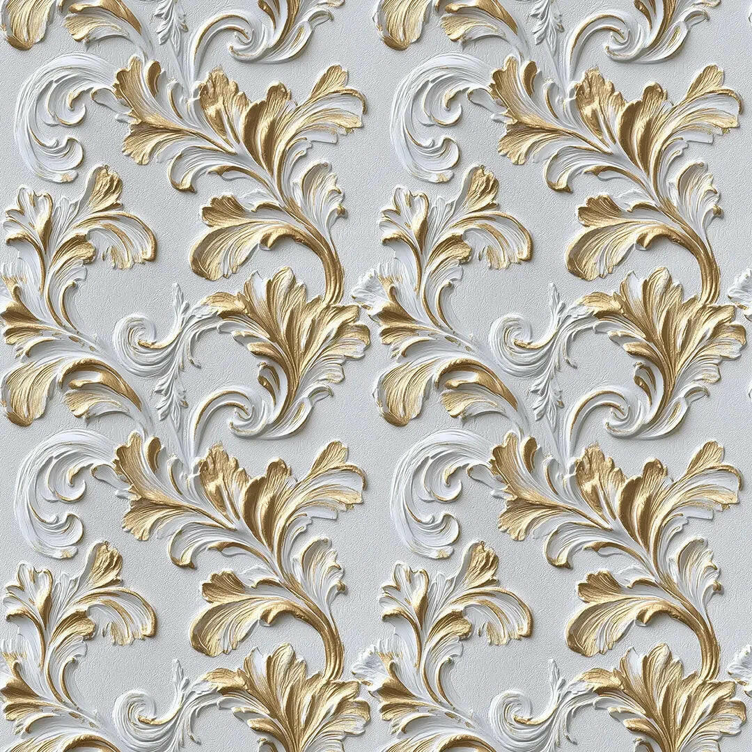 Royal Acanthus Flourish Wallpaper - WallCreatives