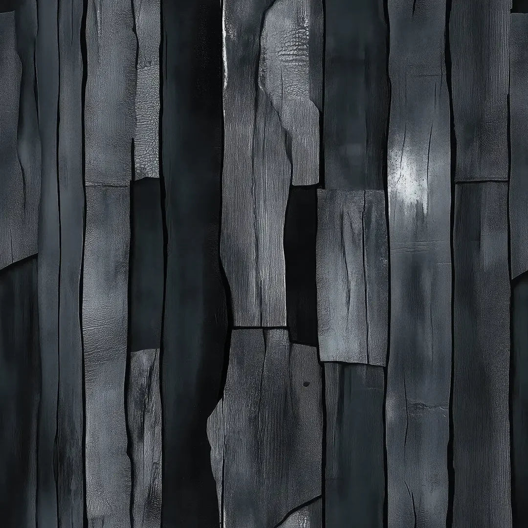 Obsidian Charred Timber - WallCreatives