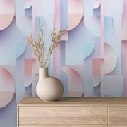 Ethereal Layers Pastel Mural - WallCreatives