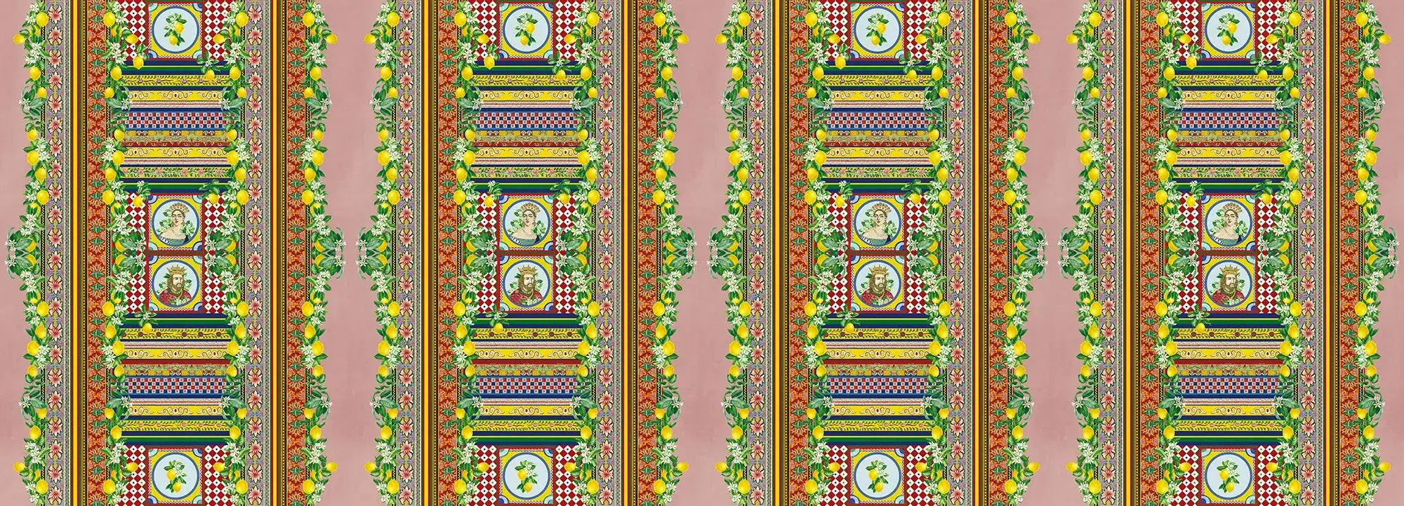 Crown's Orchard in Pink Wallpaper Vladila