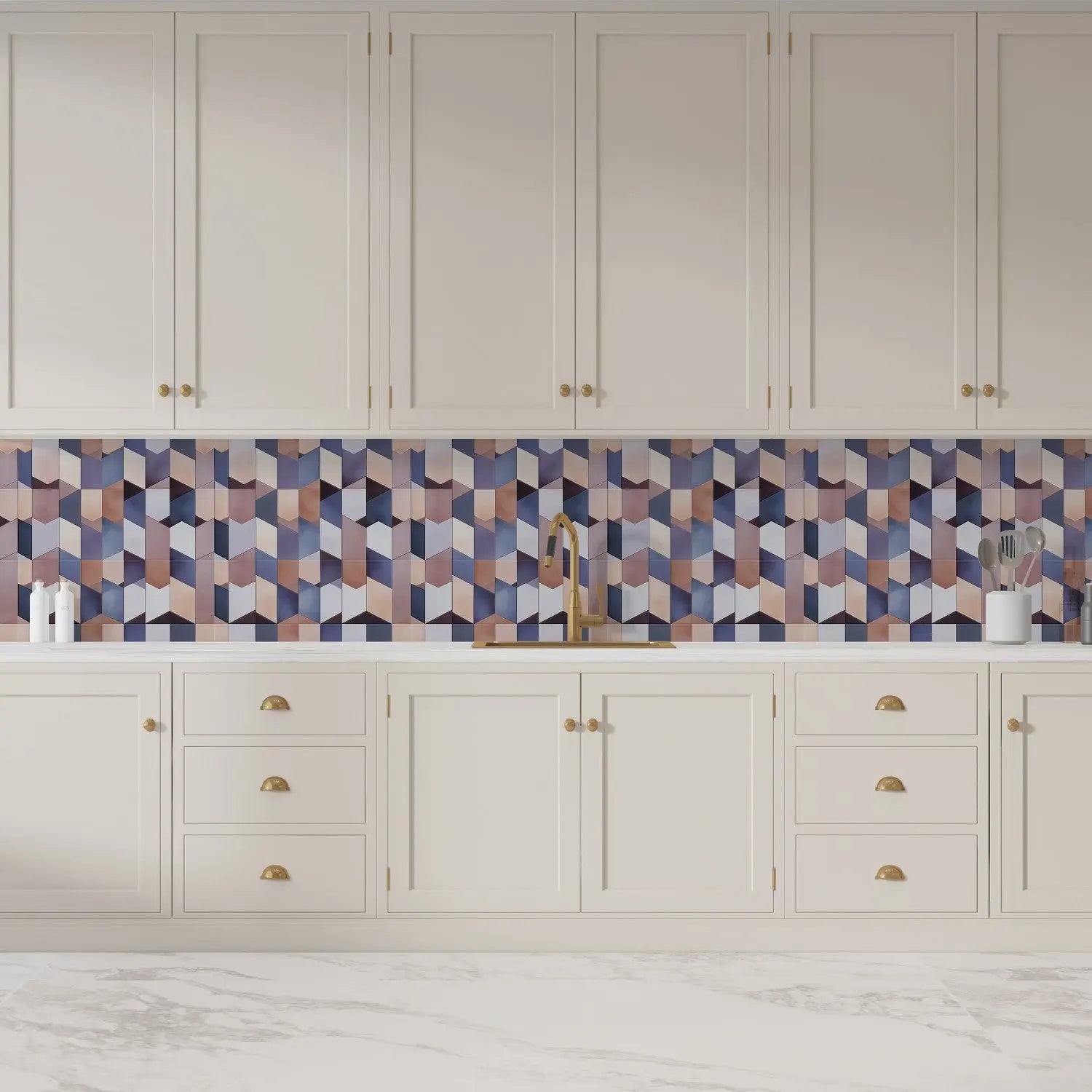 Dusk Fold Geometric WallCreatives