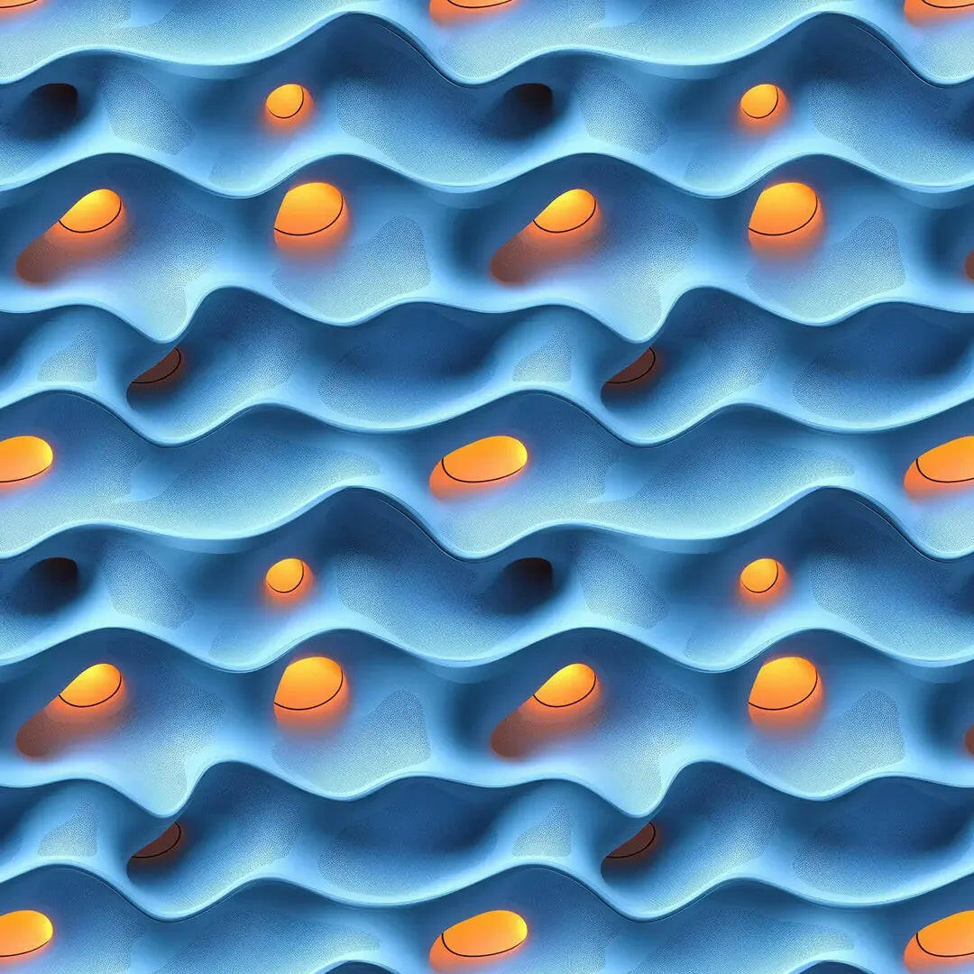 Luminous Horizon Wave - WallCreatives