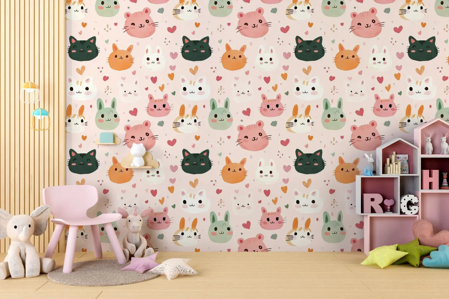 Sweet Whisker Wonderland WallCreatives