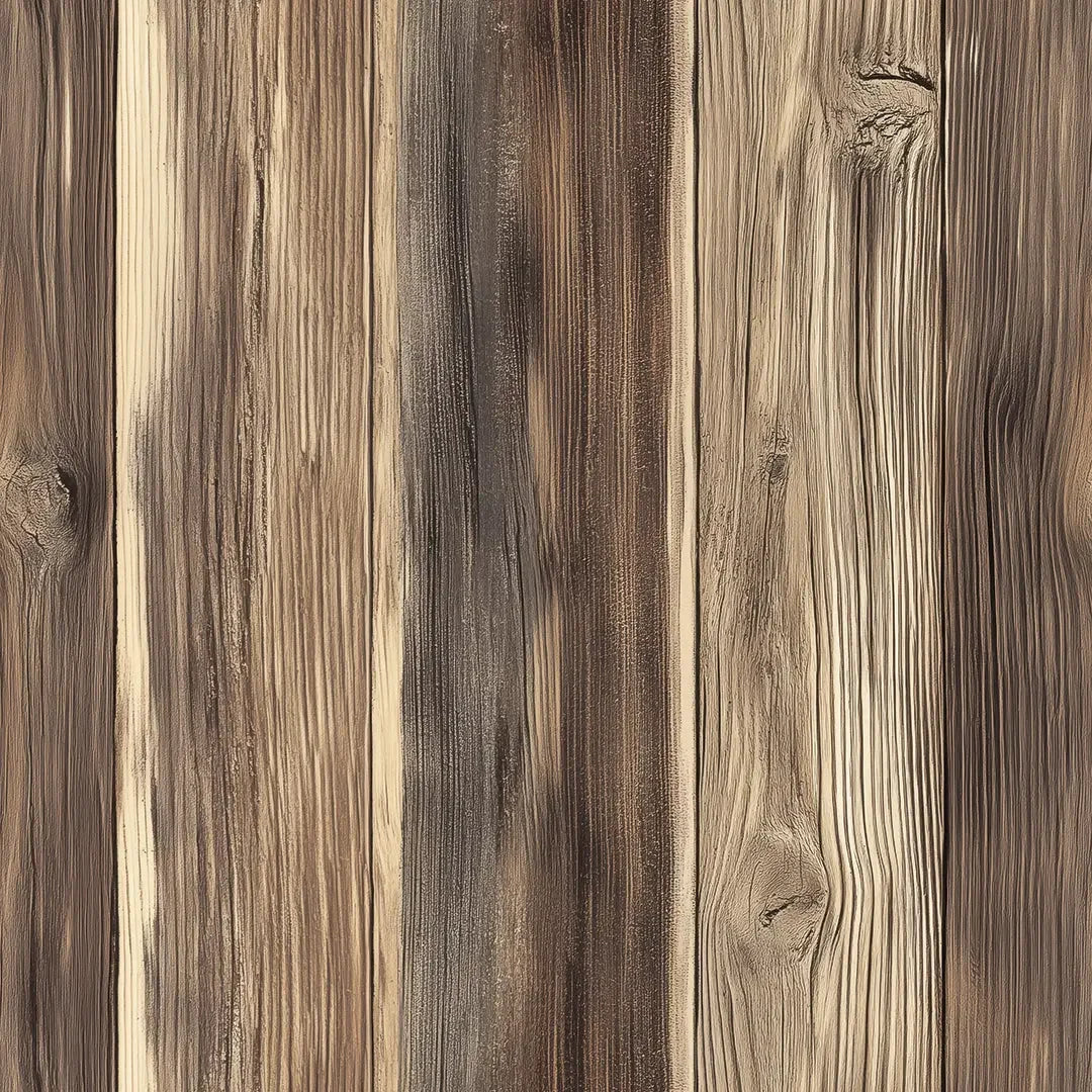 Weathered Barnwood Planks Wallpaper - WallCreatives