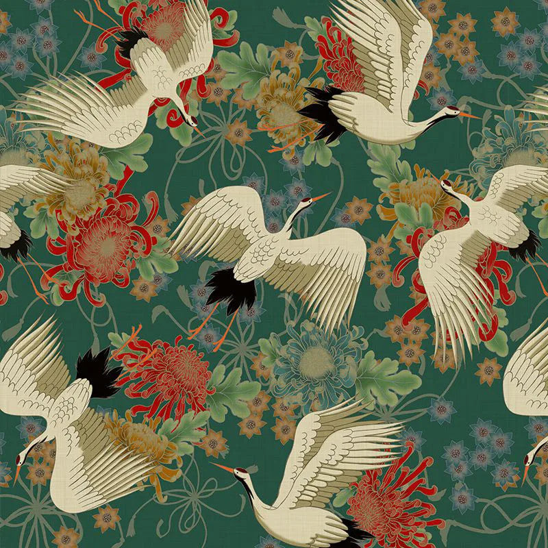 Uchikake (green) Wallpaper Vladila