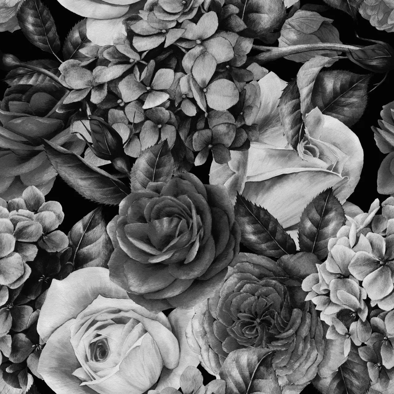 Bw Flowers Wallpaper Vladila