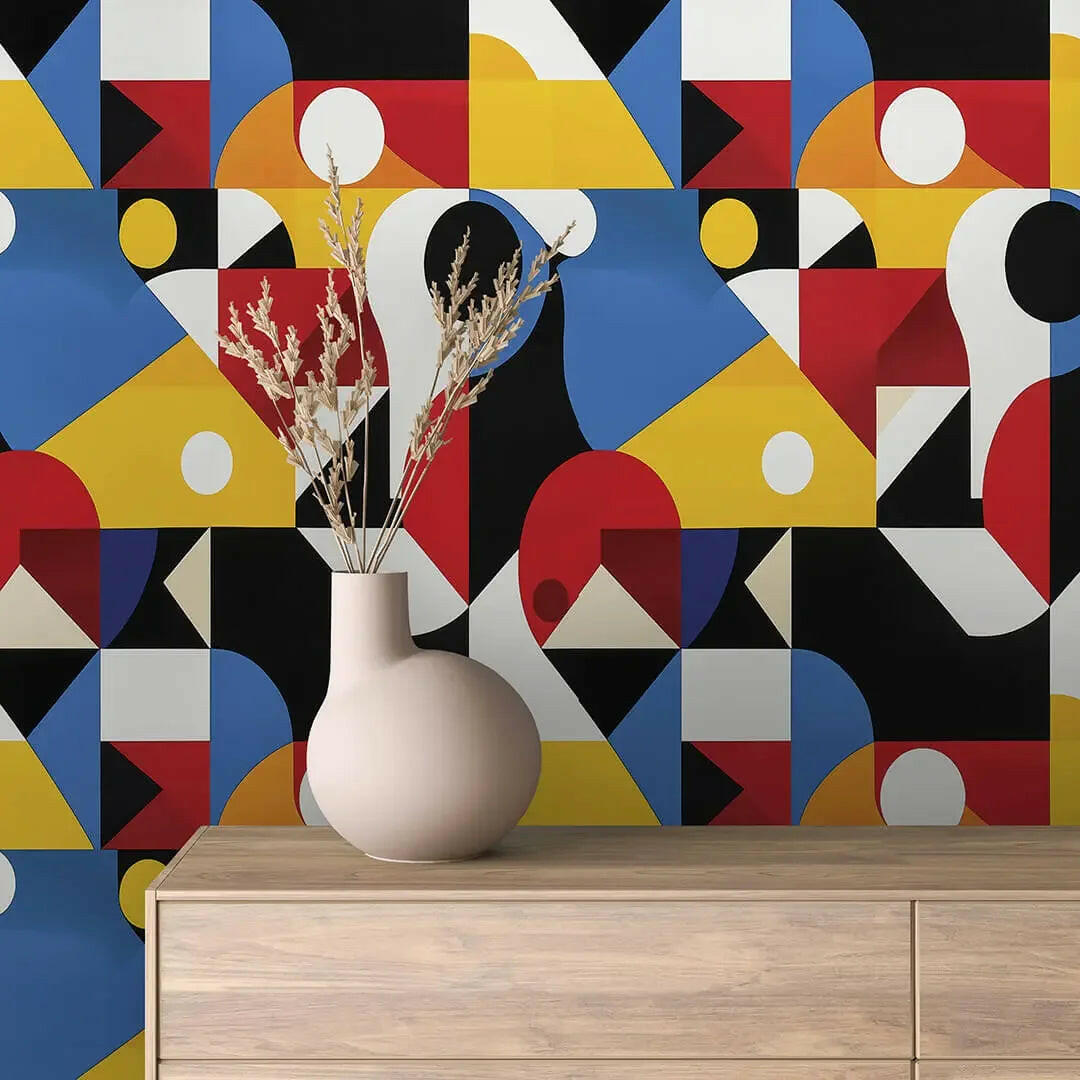 modernist colorblock composition - wallcreatives