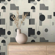 Urban Cadence Geometric Wallpaper - WallCreatives