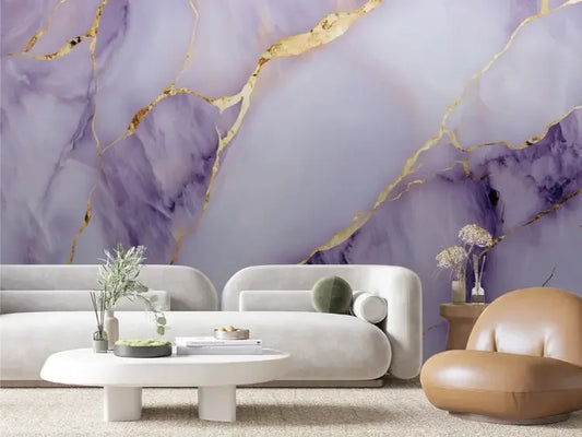 Gilded Amethyst Dreamscape - WallCreatives