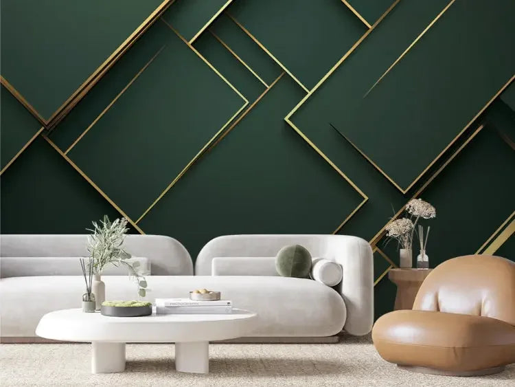 gilded emerald labyrinth - wallcreatives