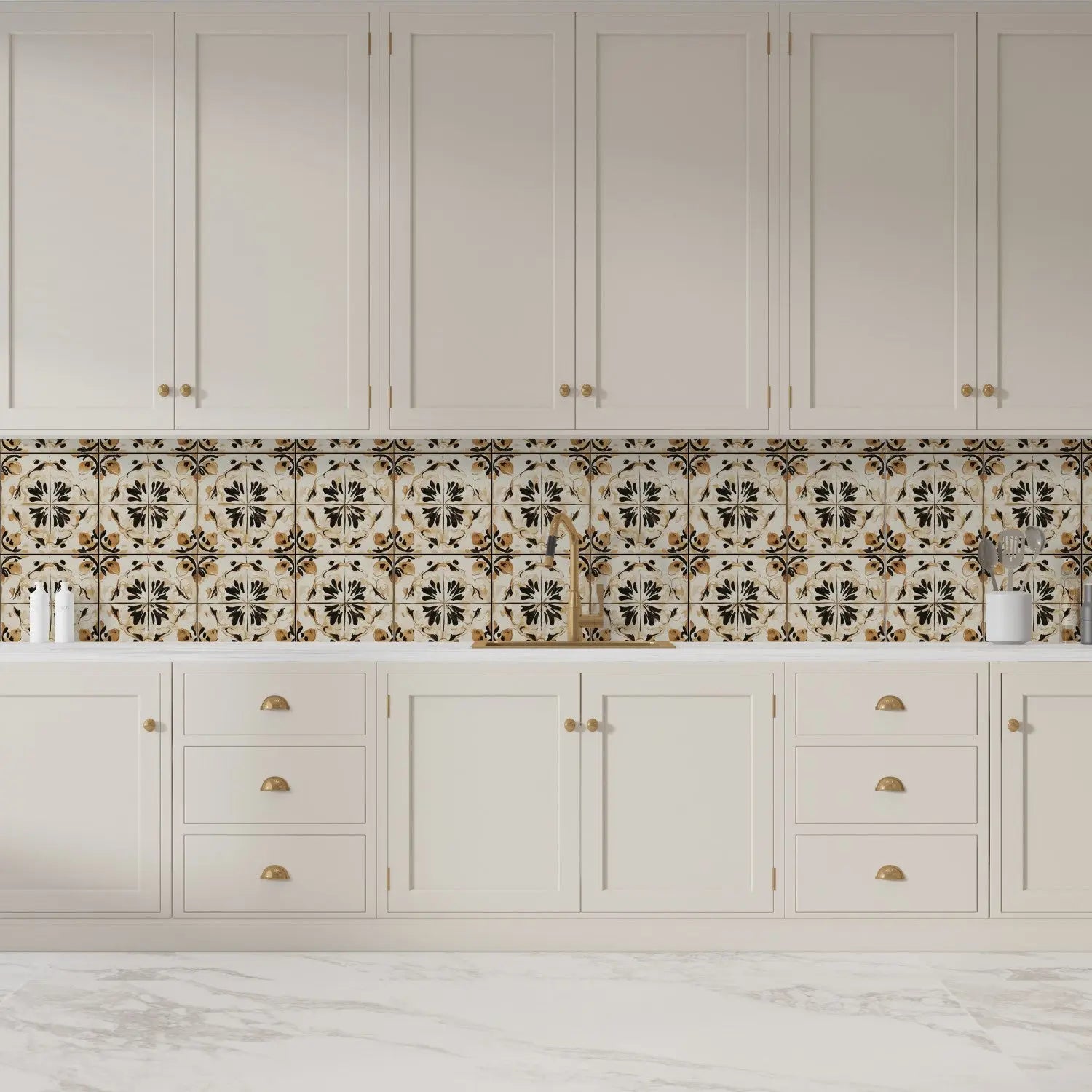 Siena Sunburst Artisan Tile WallCreatives