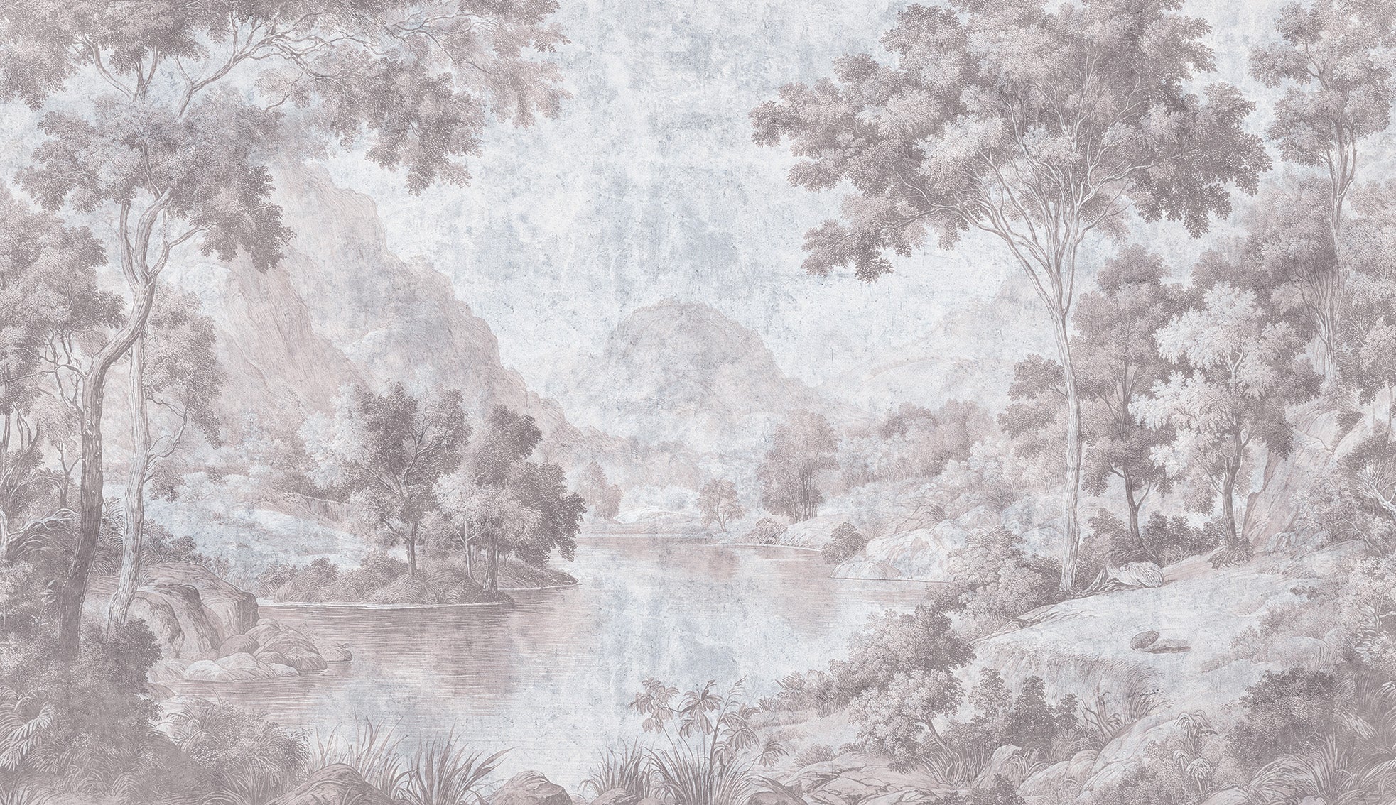 Tapet Slumbering Lake rose WallCreatives